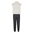 thumbnail image 4 of Timegard Ensembles Lounge pour Femmes 2 Pcs Hauts Courts Amples à Manches Cap Courtes Pantalons à Bas Resserré avec Poches Tenues, 4 of 4
