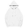 thumbnail image 5 of Chandails à Capuchon pour Femmes, Couleur Unie, Chandail à Capuchon de Base d'Automne avec Poche avant, Extensible, Coupe Confortable, Chandail Molletonné à Enfiler, Chandail Ras du Cou pour Femmes, Blanc, TTTTG, 5 of 5