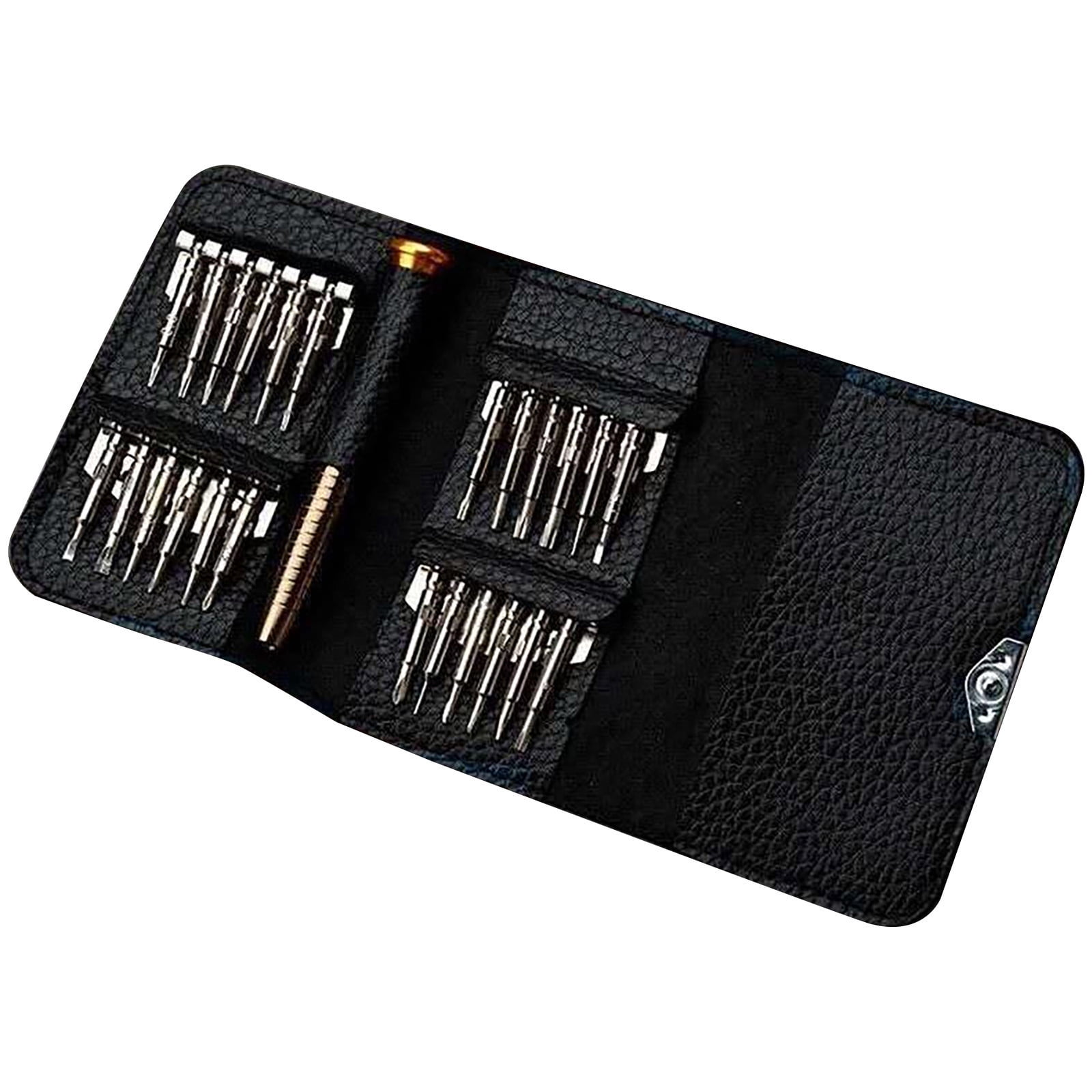 Precision Screwdriver Set Leather Bag Manual Screwdriver 25 In 1 Multifunctional Combination Set Small Screwdriver Set