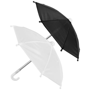 SHISUYAN 2pcs Doll Umbrella Doll House Umbrella Ornaments Mini Umbrella Mini House Layout Props