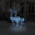 thumbnail image 1 of vidaXL Acrylic Reindeer Christmas Decorations 2 pcs 120 cm Cold White, 1 of 5