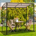 thumbnail image 5 of Patiojoy 7' x 4.5' Grill Gazebo Patio BBQ Tent Shelter with Single Tier Canopy Beige, 5 of 5