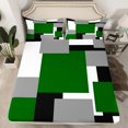 thumbnail image 2 of Erosebridal Futuristic Square Full Sheet Sets, Modern Fashion Bedding Full Size, Geometry Stripes Decor, 2 of 7