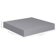 thumbnail image 5 of vidaXL Tablette Murale Flottante Gris 23x23,5x3,8 cm MDF, 5 of 5