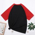 thumbnail image 4 of Snoarin T-Shirt pour Hommes T-Shirt Homme Décontracté Mode Patchwork Col Rond Chandail Imprimé T-Shirt Manches Courtes Hauts Chandails du 4 Juillet pour Hommes en Liquidation, 4 of 4