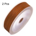 thumbnail image 3 of Unique Bargains 2 Pack Twisted Nylon Twine Thread Beading Cord 1.5mm 20M/65 Feet Extra Strong Braided Nylon String, Burnt Umber, 3 of 6