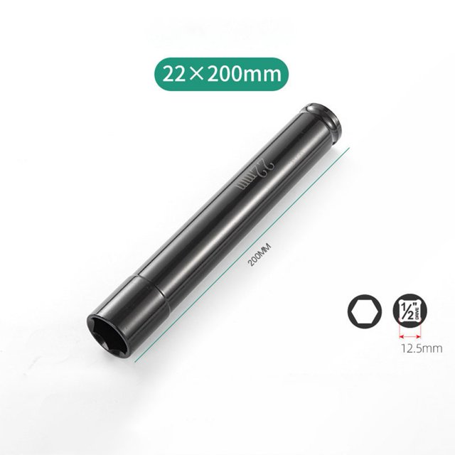 200mm 1/2 Drive Socket Impact Wrench Driver Hex Head Adapter Spanner Converter