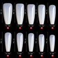 thumbnail image 2 of 500PCS Long False Nails French Press on Nail Soft Gel Full Cover Nail Tips, 2 of 4