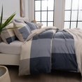 thumbnail image 3 of Plaid Duvet Cover King, 3 Pieces Reversible Cotton Plaid Bedding Set, Vintage Style Checkered Pattern King Duvet Cover Set Plaid, with Zipper Closure, Luxury Soft Breathable Comfy (Plaid, King), 3 of 5
