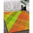 thumbnail image 3 of Ahgly Company Tapis Rectangulaire Lavable en Machine Intérieur Transitionnel Orange Rouge Orange, 3 Pieds x 5 Pieds, 3 of 7