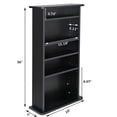 thumbnail image 4 of Nouva Media Storage Cabinet-DVD, CD, Blue-Rays, 5 Adjustable Shelves Hutch Cabinet, Games DVD Storage Tower Shelf Rack Standing Shelves, 4 of 4