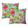 thumbnail image 5 of Joita Oreiller Intérieur/extérieur Tropical Islands - Tissu Polyester Vert (Lot de 3), 5 of 5