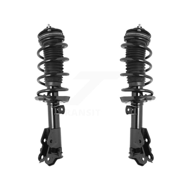 Transit Auto Front Complete Suspension Shocks Strut and Coil Spring Mount Assemblies Kit for Car Honda Civic Excludes Sedan Si Models - Left Right Side (Driver Passenger) K78A-100331