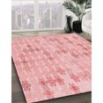 thumbnail image 3 of Ahgly Tapis Rectangulaire Lavable en Machine Intérieur Transitionnel Rouge Clair Rose, 5 Pieds x 7 Pieds, 3 of 7