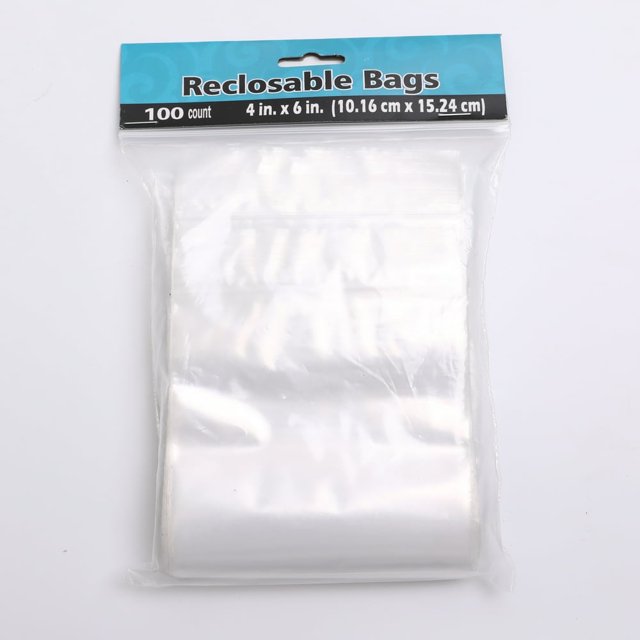 CUITING 100 Sacs L 3” X 4” H Petits Sacs Refermables Scellés Sacs en Plastique Transparent en Poly