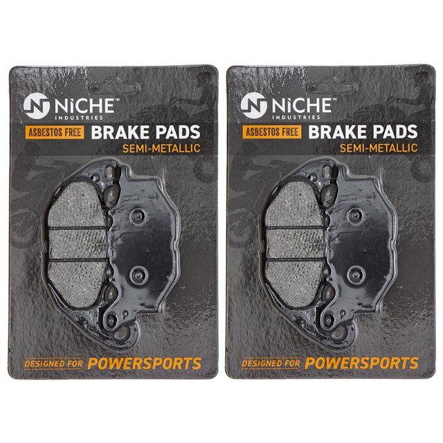 Niche Front Brake Pad Set for Yamaha YZF R3 Semi-Metallic Motorcycle 2 Pack 519-KPA2473D