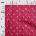 thumbnail image 1 of oneOone Cotton Poplin Fabric Floral & Flying Swan Block Print Sewing Fabric BTY 42 Inch Wide, 1 of 4