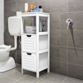 thumbnail image 2 of Costway Armoire de Salle de Bain en Bois au Sol Support de Rangement Multifonction Organisateur Chambre, 2 of 10