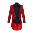 thumbnail image 1 of tumgatte Men's Sequined Solid Color Performance Suit Dormal Dress Single Breasted Tailcoat Suit Jacket Clearance, 1 of 3