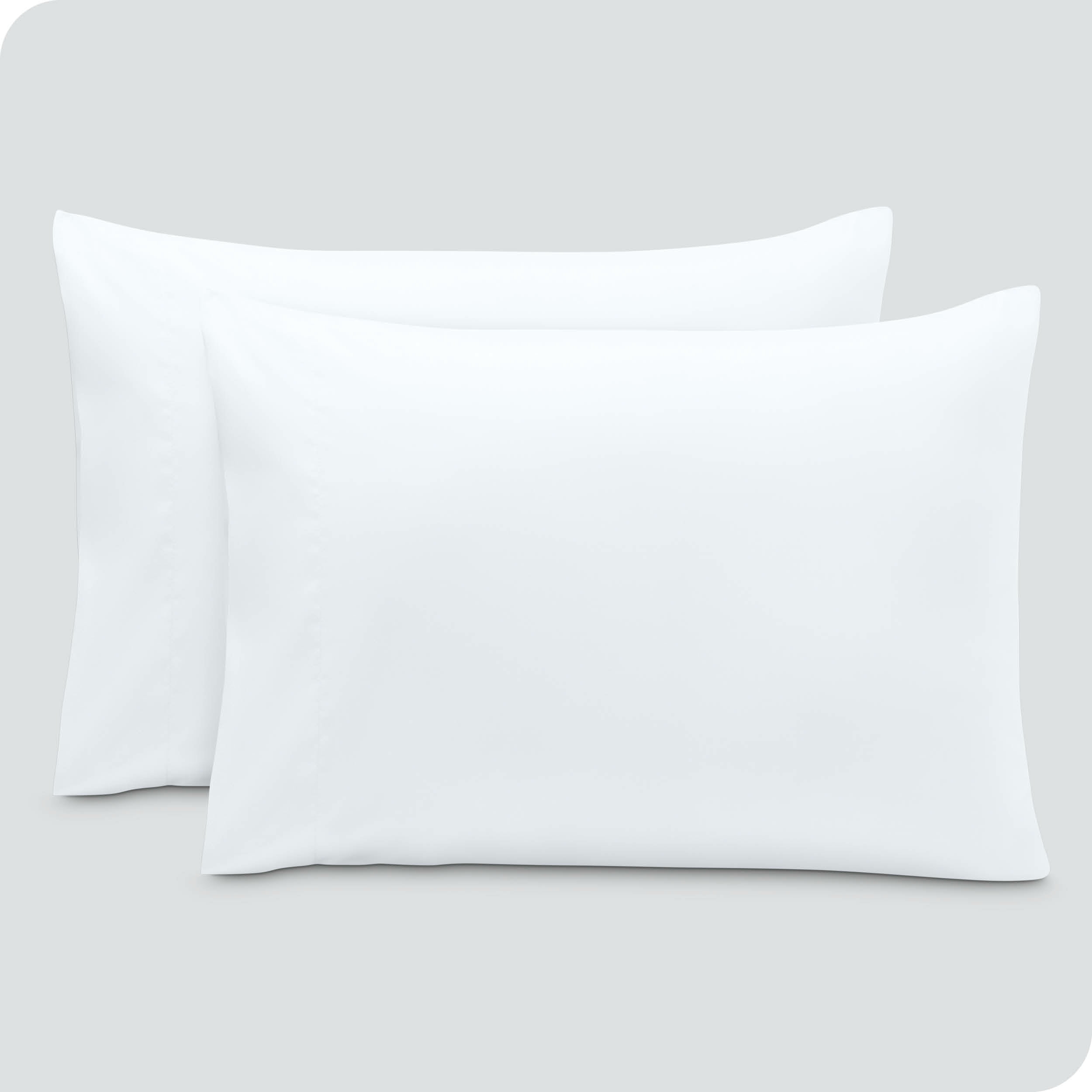 Bare Home Pillowcase Set - Envelope Closure - Premium 1800 Collection - Double Brushed - Ultra Soft - Queen Size, White, 2 Count