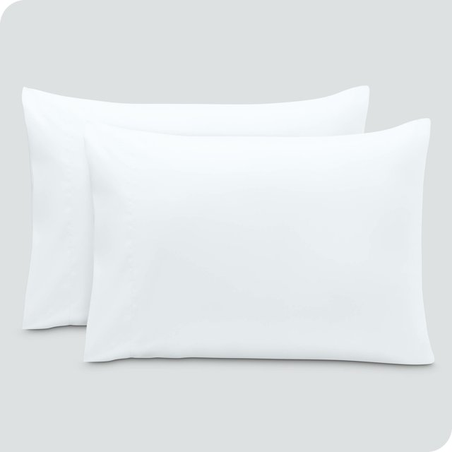 Bare Home Pillowcase Set - Envelope Closure - Premium 1800 Collection - Double Brushed - Ultra Soft - Queen Size, White, 2 Count