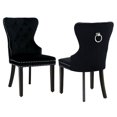 thumbnail image 1 of Costaelm Modern Tufted Velvet Dining Side Chair, Navy Blue (Set of 2), 1 of 7