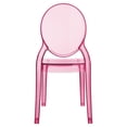thumbnail image 3 of Beaumont Lane Modern Polycarbonate Stackable Baby Chair in Transparent Pink, 3 of 31