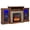 Brown, variant on Giantex Fireplace TV Stand w/LED Lights & Smart APP Control for TVs up to 65", Entertainment Center w/18" Electric Fireplace, Black