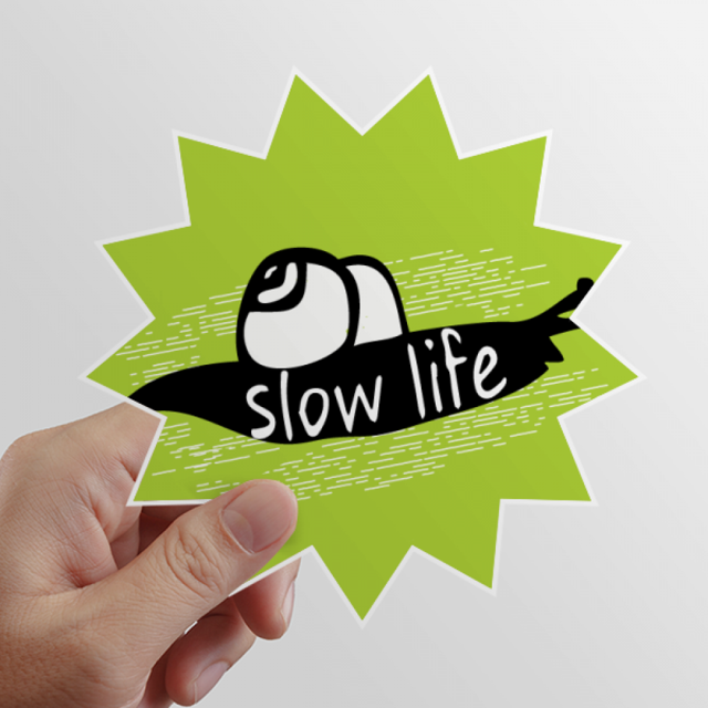 Black Animal Snail Outline Natural Sun Vinyl Sticker Luggage Graffiti Flower Decal