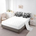 thumbnail image 3 of DJ Controller Comforter Set 7 Piece Bed in a Bag Twin,Black and White Bedding Sets Hippie Pop Music Sheet Set with Comforter,Hip Hop Rock Musical Theme Bed Set, 3 of 6