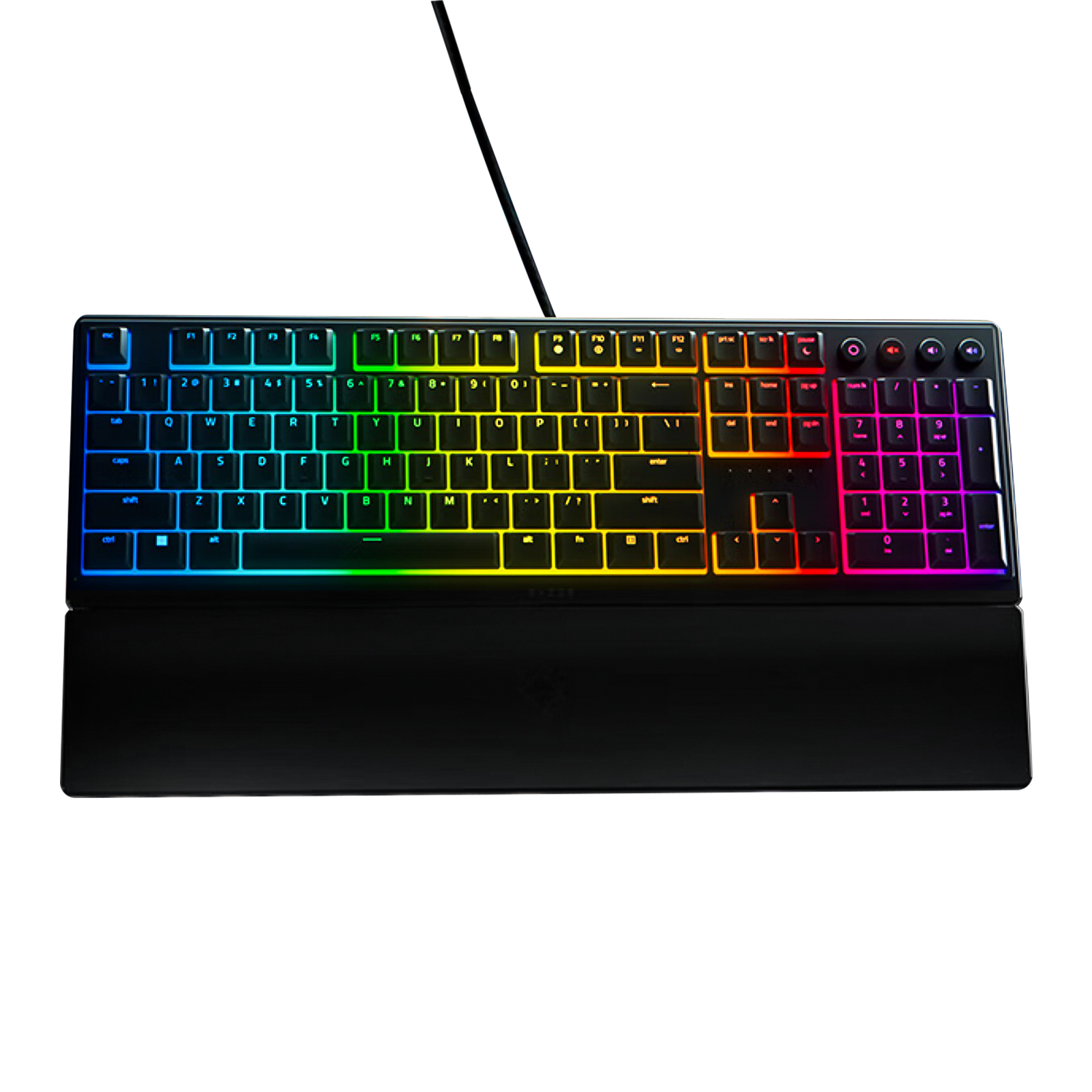Riwcyla V3 104 Keys Gaming Keyboard Chroma RGB USB Wired Keyboard 1000Hz Mechanical Keyboard with Detachable Wrist Rest , perfect for daily use, outdoor activities, travel & casual occasions