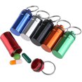 thumbnail image 1 of 6pcs Waterproof Pill Box Case Pill Holder Container Keychain Pill Case, 1 of 3