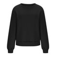 thumbnail image 4 of Penkiiy Chandail pour Femmes Mode Chandail Décontracté à Manches Longues à Col Rond Imprimé pour Femmes Hauts Blouse Noir Vêtements Y2K, 4 of 6