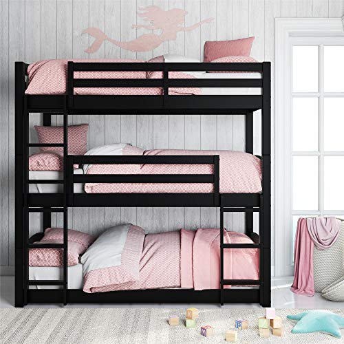 Dorel Living Sierra Lit Superposé Triple Noir Modèle DL7891TBBB