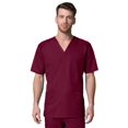 thumbnail image 1 of Maevn Uniforms Men's V-Neck Mesh Panel Solid Scrub Top, 1 of 2