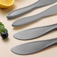 thumbnail image 4 of Cake Scraper, EDHITNR Flexible Plastic Spatula Tool, Multipurpose Kitchen Baking Scraper Non-SKidGrip for Frosting Dressing Pudding, Gray, 4 of 6