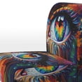 thumbnail image 4 of Designart « Vibrant Colorful Eye II » Fauteuil d'Appoint Moderne Bleu Rembourré - Fauteuil Moderne pour Salon, 4 of 7