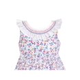 thumbnail image 4 of Girls Dress O-neck Backless Smocked Embroidery Ruffle Vintage Sleeveless 8 Years, 4 of 6
