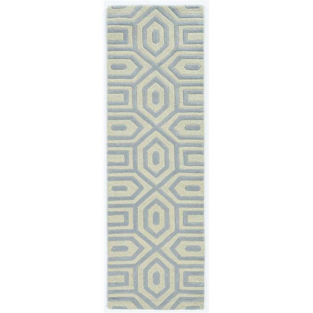 HomeRoots 354089 2 ft. 3 in. x 7 ft. 6 in. Runner Wool Grey Area Rug