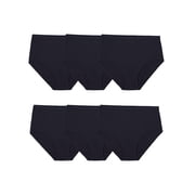 WOMENS COTTON BRIEF UNDERWEAR, 6 PACK, 10, ASSORTED