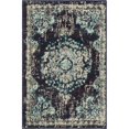 thumbnail image 1 of Unique Loom Penrose Centre Médaillon Tapis2' 2 x 3' Rectangle Bleu Marine/beige, 1 of 1