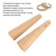 thumbnail image 4 of Jewelry Making Tool Bracelet Making Tool Wooden Bracelet Mandrel 2pcs Round Oval Shape Wooden Bracelet Making Stick Bangle Mandrel Wire Wrapping Tool Jewelry Making Tool, 4 of 8