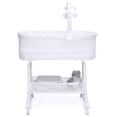 thumbnail image 2 of Delta Children SleepCool Rocking Bassinet with Airflow Mesh, Fresco, 2 of 9
