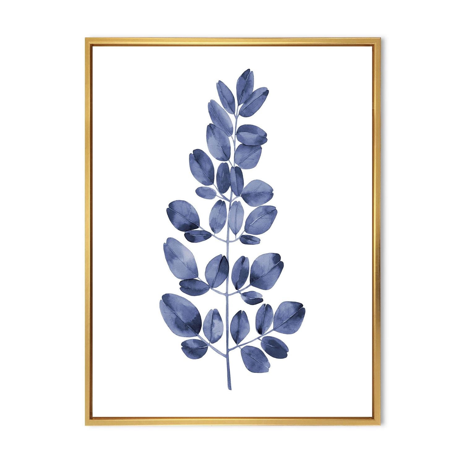 Designart Eucalyptus bleu marine II ART MURAL À CADRE FLOTTÉ