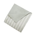 thumbnail image 4 of HOMETRENDS 3-Piece Green Stripe Duvet Cover Set, Double/Queen, 4 of 5