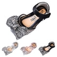 thumbnail image 4 of FhsagQ Chaussures Filles Pantoufles Taille 3 Blanc Mode Printemps et Été Sandales Filles Robe Performance Chaussures de Danse Perle Paillettes Brillant Nœud Crochet Boucle Léger Chaussures Enfants Pantoufles Taille 11 Filles Noir 22, 4 of 6