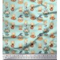 thumbnail image 1 of Soimoi Velvet Fabric Cute Girl Kids Print Fabric by Yard 58 Inch Wide, 1 of 5