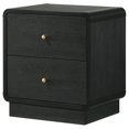 thumbnail image 4 of Cavelle 2-drawer Nightstand Bedside Table Black, 4 of 14