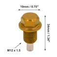 thumbnail image 5 of Unique Bargains M12 x 1.5mm Thread Gray Magnetic Auto Car Oil Pan Drain Bolt Kit with Washer, 5 of 5