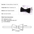 thumbnail image 5 of TopTie Mens Formal Solid Lime Green Satin Bow Tie, 5 of 5